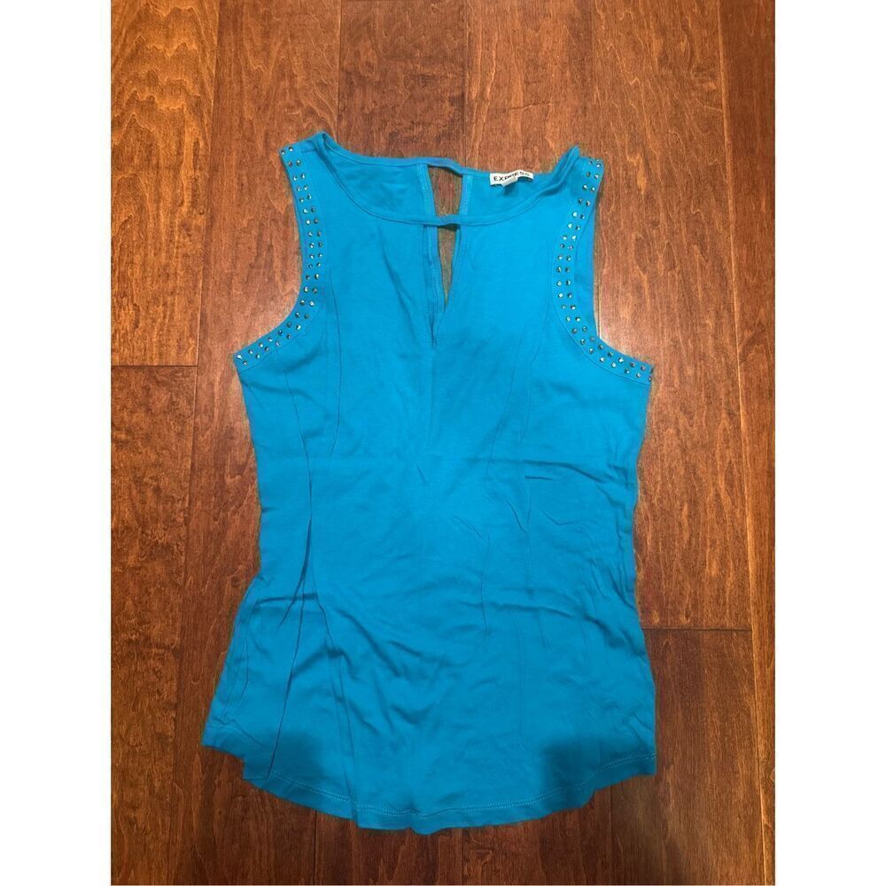 Women’s express tank top with bling sleeves size medium